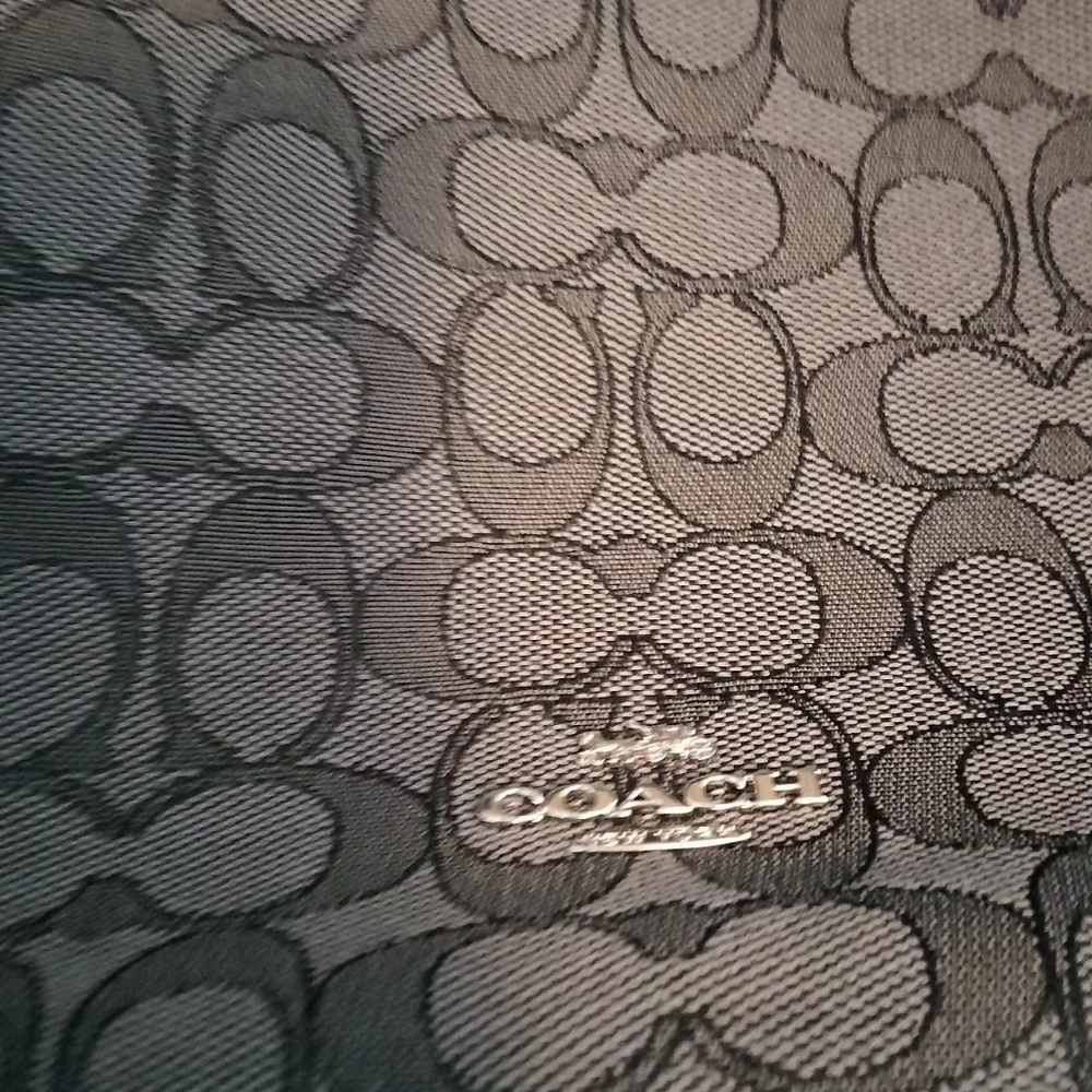 Charcoal/black coach handbag